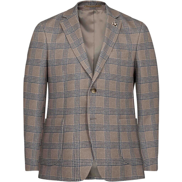 2Blind2C Faith Check Blazer Blazer Fitted BGE Beige