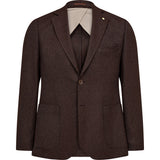 2Blind2C Faith Flanell Blazer Blazer Fitted BRW Brown