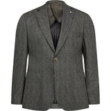 2Blind2C Faith Herringbone Blazer Blazer Fitted OLI Olive