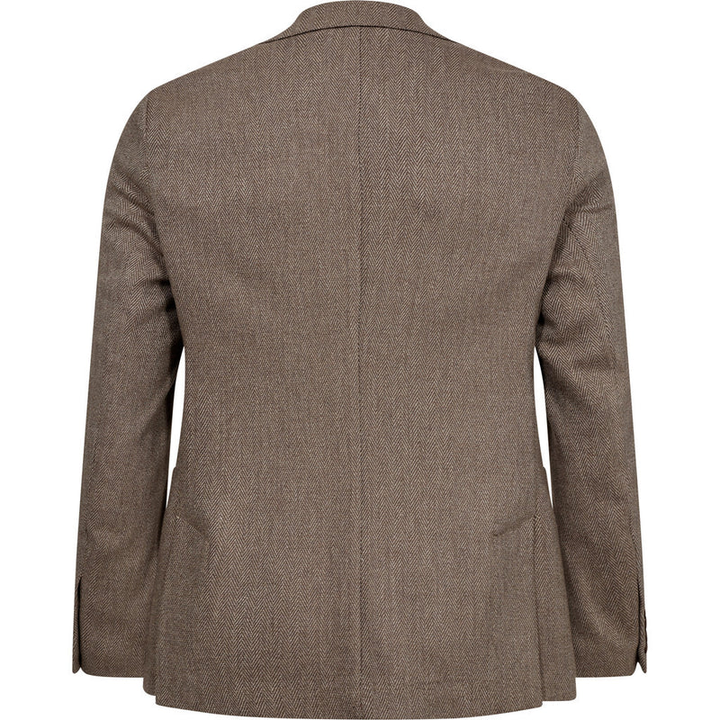 2Blind2C Faith Herringbone Blazer Blazer Fitted BRW Brown