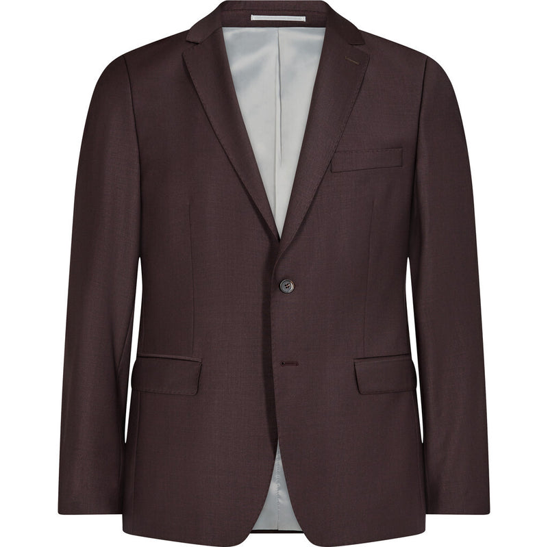 2Blind2C Ford Wool Suit Blazer Suit Blazer Fitted BUR Burgundy