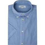 2Blind2C Franco Short Sleeve Linen Shirt Shirt SS Fitted LBL Light Blue