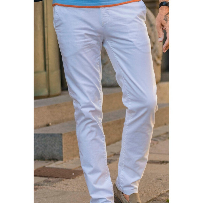 2Blind2C Pio Cotton Stretch Chino Pants WHT White