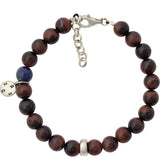 2Blind2C Round Gemstone Bracelet 8mm Accessories BRW Brown