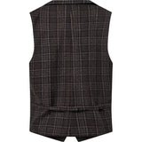 2Blind2C Wolf Check Wool Vest Vest NAV Navy