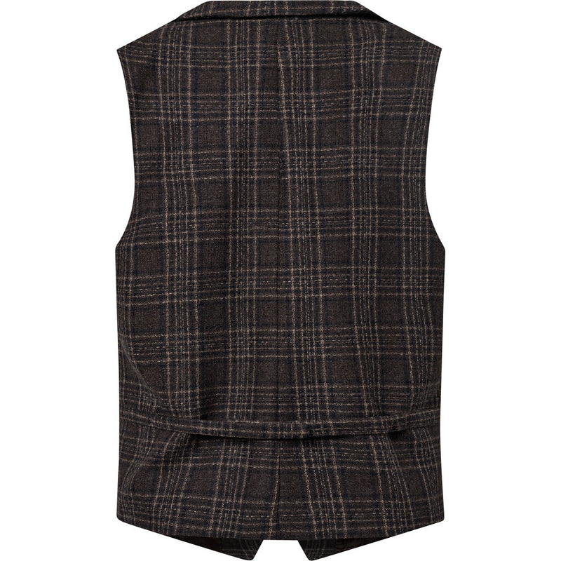 2Blind2C Wolf Check Wool Vest Vest NAV Navy