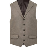 2Blind2C Wolf Flanell Wool Vest Vest LBR Light Brown