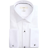 2Blind2C Bond Tuxedo Shirt Shirt LS Fitted WHT